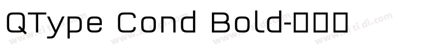 QType Cond Bold字体转换